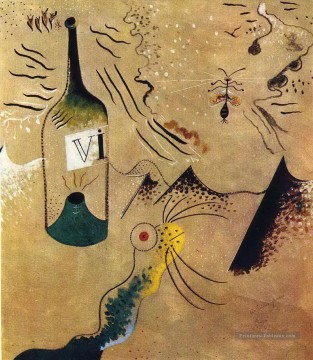 Tableaux abstraits célèbres œuvres - Bouteille de vigne Dada